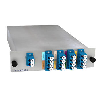 F-CMUX-BIDI8-A-LGX2 Fiberworks AS  Fiberworks 8ch. CWDM BiDi Mux/Demux LGX2 Single fiber, LC/UPC, A-side