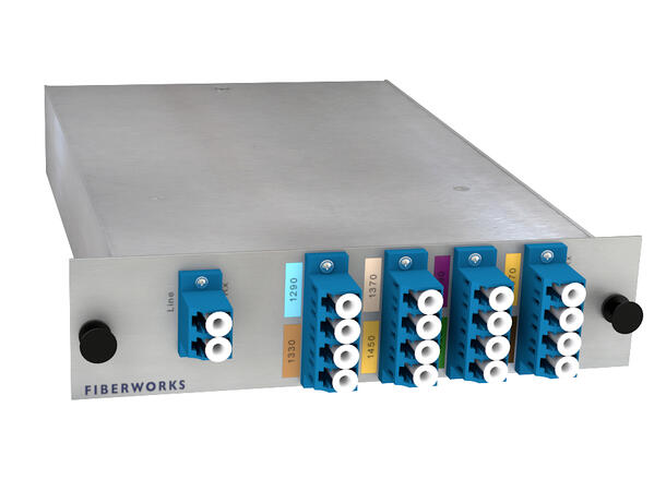 Fiberworks 8ch. CWDM BiDi Mux/Demux LGX2 Single fiber, LC/UPC, A-side 
