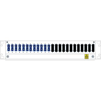 SP-FP15-KIT2-SCU-12 Fiberworks AS  Panel 1,5U 12 SC/UPC fiberhaler 9/OS2 6 SC-DPX adapter inst.sett