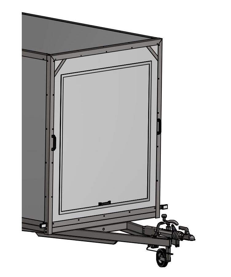 B-HENGER-PLC2736B BK-hengeren  Skaphenger PLC 2736B modifisert for bl&#229;semaskin og kompressor