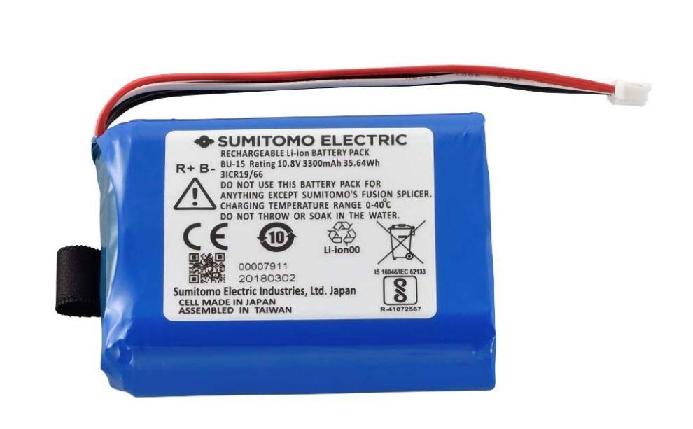 SUM-BU-15 Sumitomo Electric TA015PD0063 Sumitomo BU-15 Li-ion battery for T-400S 10.8 V, 3300 mAh