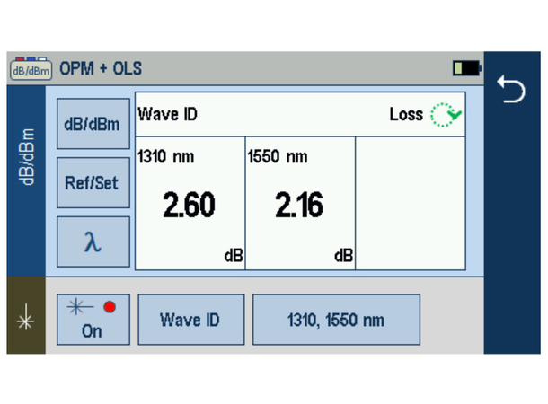 AFL FS200-100 OTDR 1310/1550 nm 32/30 dB, OLS/OPM, Wifi, BT, SC/APC