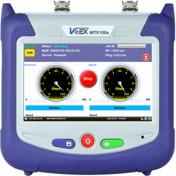 VX-MTX150x-1GE VeEX Z04-05-013P MTX150x Dual 10G Ethernet testsett 1 GE Kit 1GE for test av 10/100/1000Base-T ++