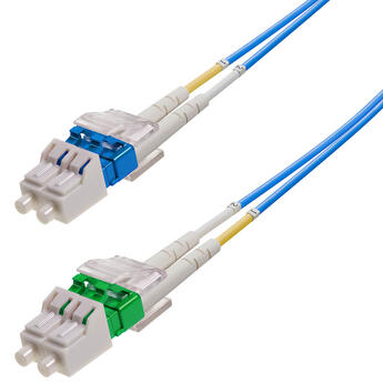 P-SM9-D2B-LCA-LCU-xx Fiberworks AS  Patch SM DPX LC/APC-LC/UPC xx m 9/OS2 G.657.A2 2x ø2mm Blue