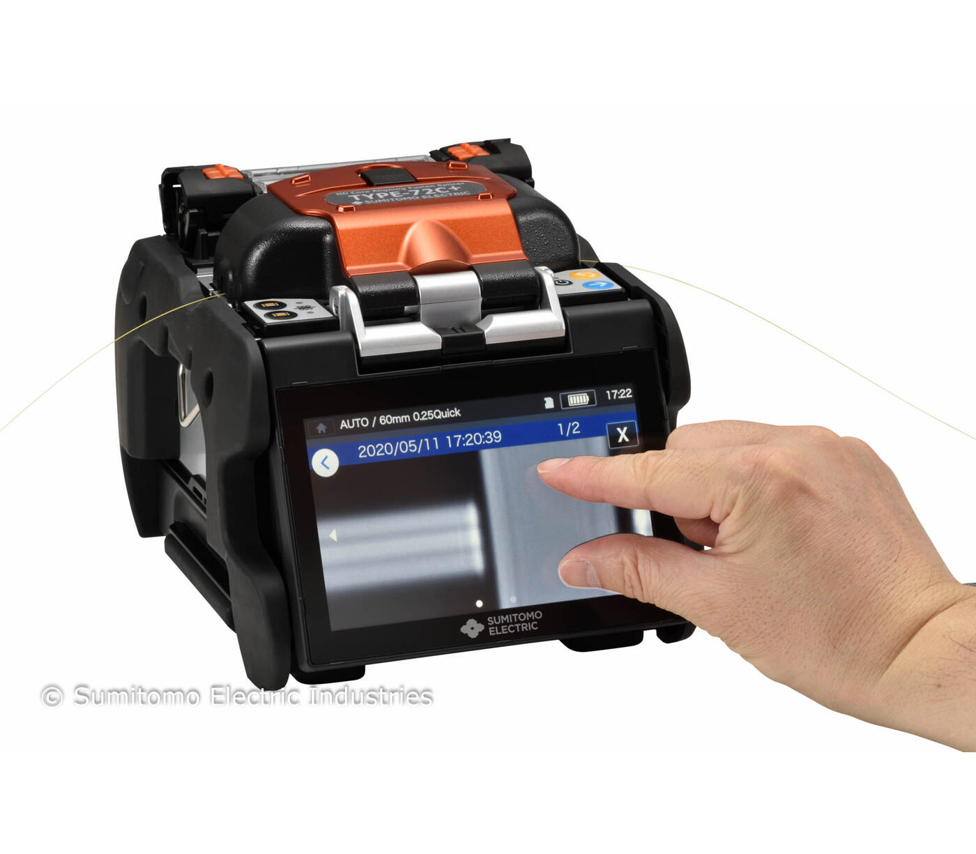 SUM-T-72C+-kit Sumitomo Electric  Sumitomo T-72C+ skj&#248;temaskin m/NanoTune med kutter, verkt&#248;y og batteri. WiFi