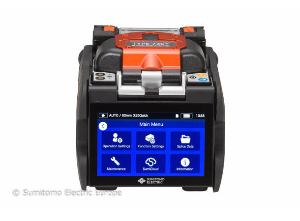Sumitomo T-72C+ skjøtemaskin m/NanoTune med kutter, verktøy og batteri. WiFi 