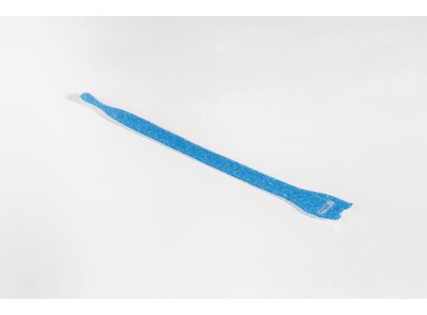 Borrelås buntebånd blå TEXTIE M 12.5mm bredde, 200mm lengde, 10 pakning 