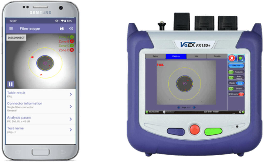 VX-DI-3000 VeEX  DI-3000 Digital Fiber Inspeksjonsprobe Leveres med probetupper