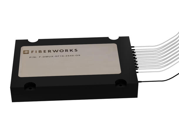 Fiberworks outdoor 16 ch. DWDM Mux/Demux C25-C40,for splice trays, 900µm pigtails 