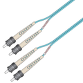 Snor MM DPX ST/PC-ST/PC 1 m 50/OM3 BIF 2x &#248;2mm Aqua