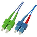 Snor SM DPX SC/APC-SC/UPC 10 m 9/OS2 G.657.A2 2x &#248;2mm Bl&#229;