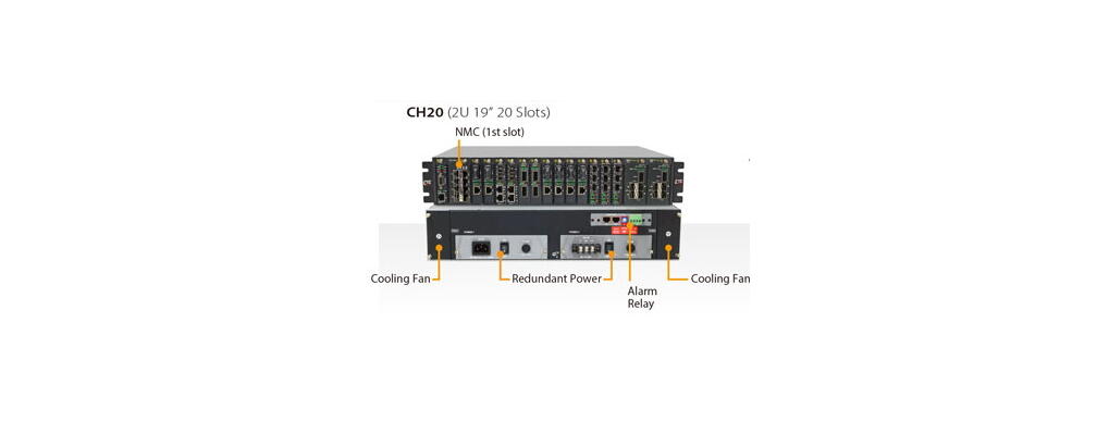 CTC-FRM220-CH20 CTC Union FRM220-CH20 CTC FRM220 20-slot chassis, 2U 19&quot; with fans and mounting kit, w/o power