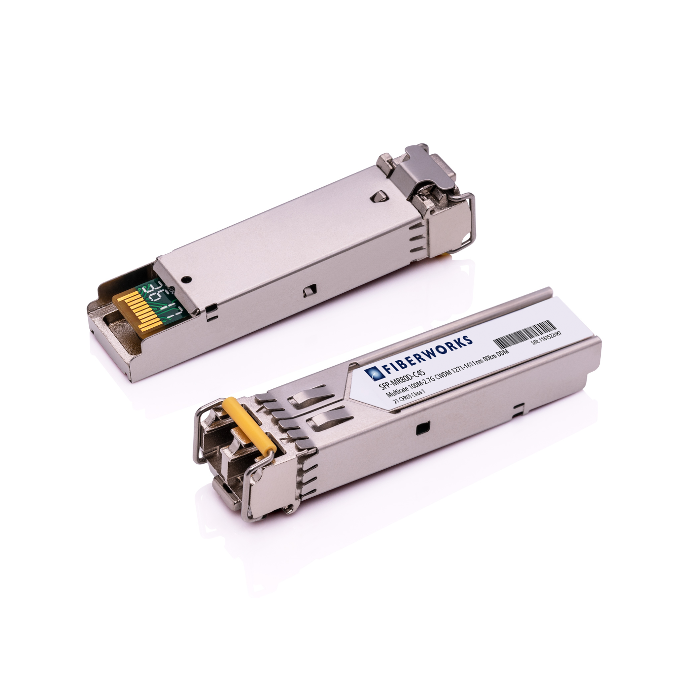 SFP-MR80D-C45-RGD-U Fiberworks AS  SFP, Multirate 100M-2.7G, DDM, 80km RGD CWDM 1451nm, 28dB, SM, Fiberworks