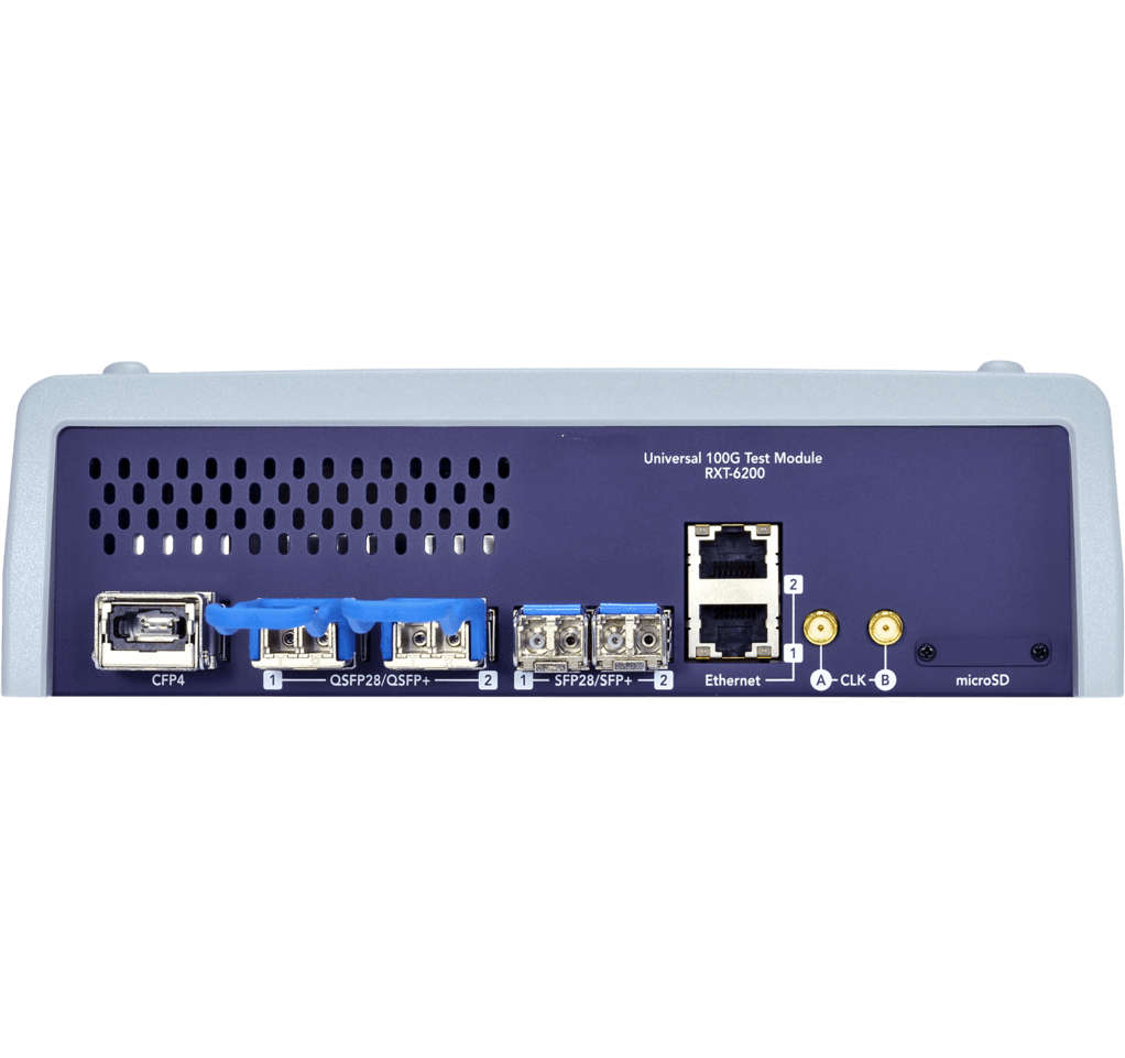 VX-RXT-6200-100G-1 VeEX  VeEX RXT-6200 100G CFP4, 2xQSFP28 RXT-1200+ Platform, Ethernet