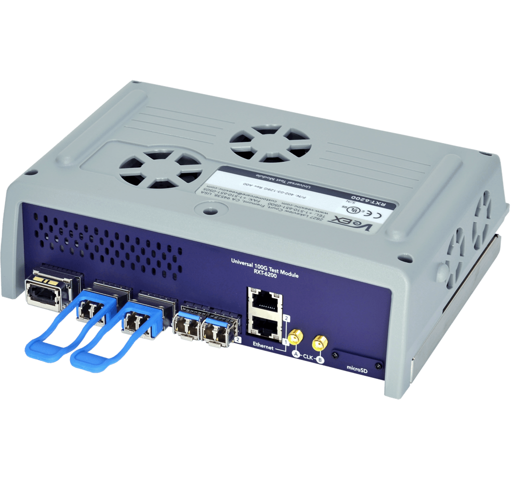 VX-RXT-6200-100G-1 VeEX  VeEX RXT-6200 100G CFP4, 2xQSFP28 RXT-1200+ Platform, Ethernet