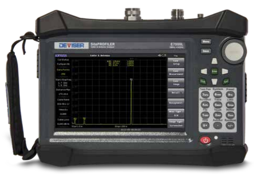 TM-RF-E7000L   Deviser E7000L SitePROFILER 4.4GHz RF &amp; Fiber Cable Analyzer