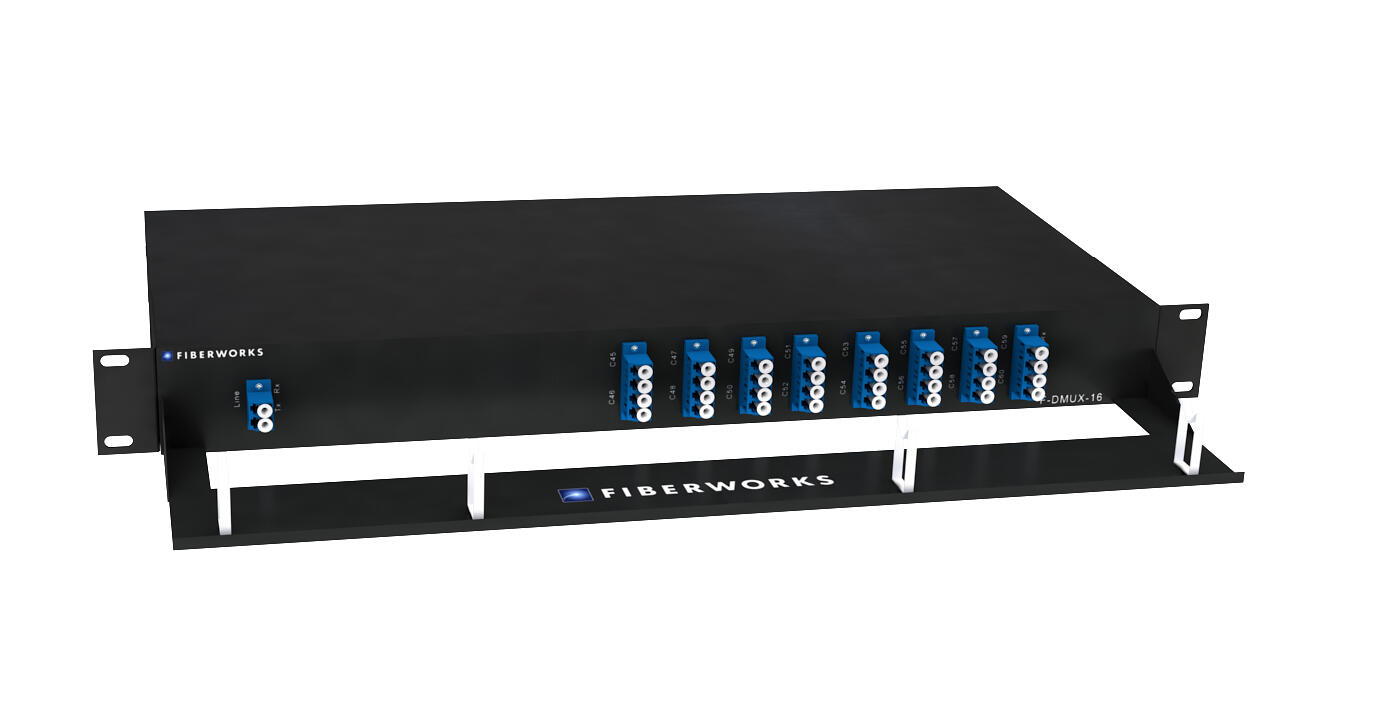 F-DMUX-16-4560-LU Fiberworks AS  Fiberworks 16 ch. DWDM Mux+Demux, High ITU ch. 45-60, 100 GHz, LC