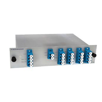 F-CMUX-SF18-2761-MLU Fiberworks AS  Fiberworks 18ch. CWDM 1-fiber Mux/Demux Single line fiber, Mon. port, LC/UPC