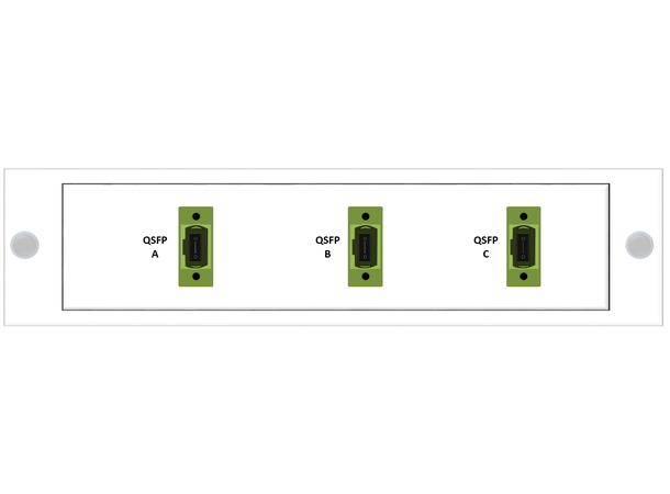 MPO mounted fanout for 3x QSFP PSM4 MPO8(f) to LC/UPC connectors. SM 9/125. 