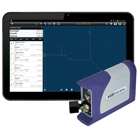 VX-OPX-65F-32DB-1 VeEX  OTDR OPX-BOXe, 1650nm(F) 32dB SC/APC Appstyrt u/skjerm. iOS/Android/Win, WiFi