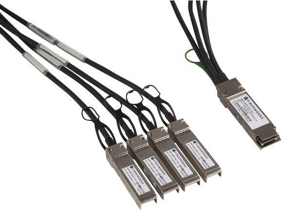 QSFP+ to 4 SFP+ 40G Twinax cable (DAC) Passive, 1 meter, IBM