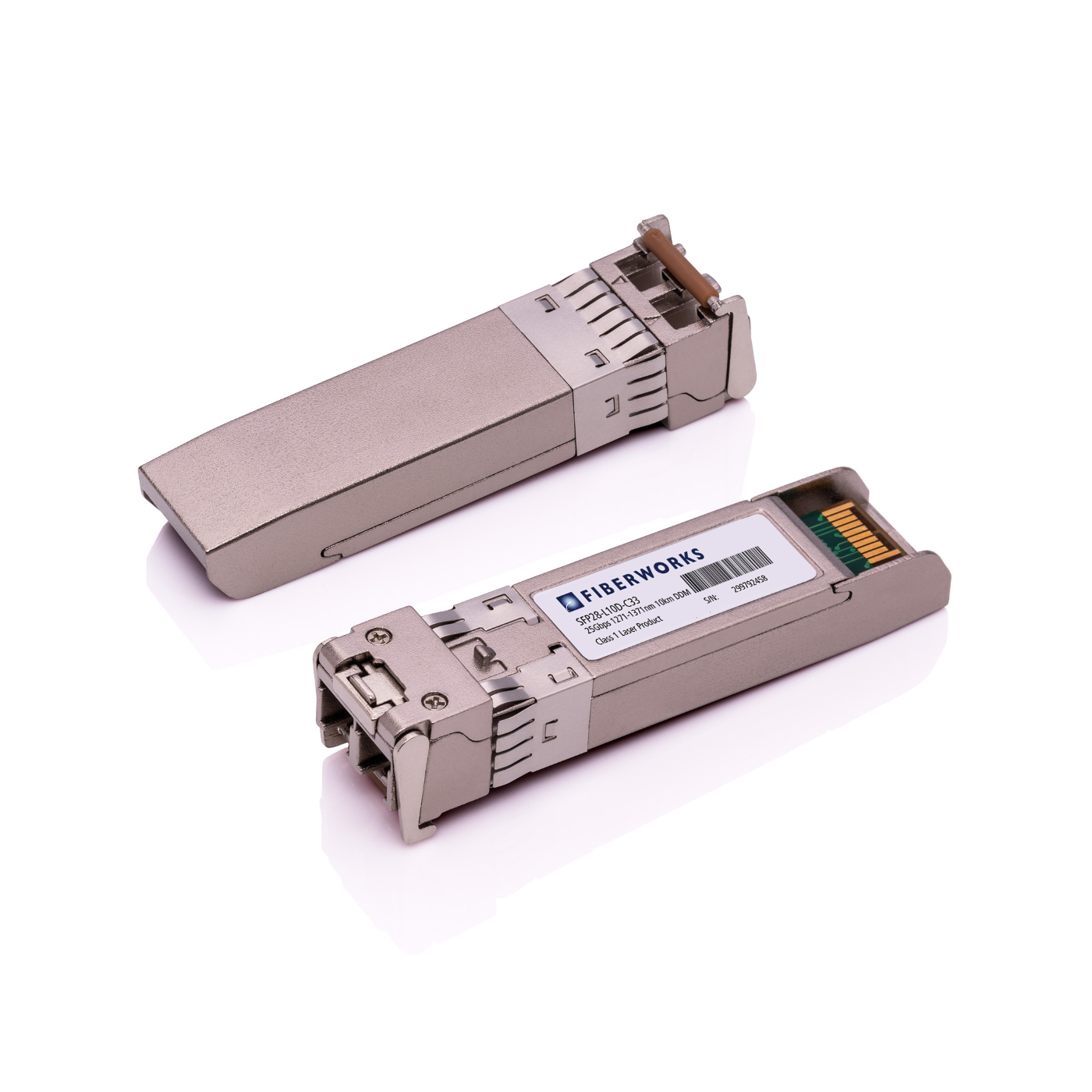 SFP28-L10D-C33-U Fiberworks AS  SFP28, 25GBASE-LR, DDM, 10km CWDM 1331nm, 13dB, SM, Fiberworks