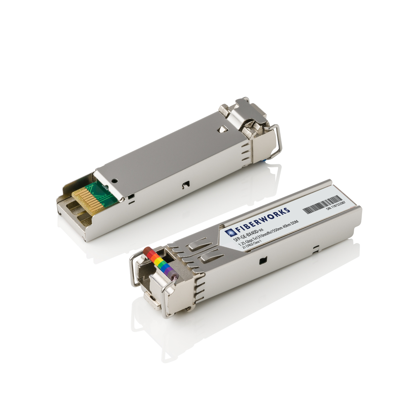 SFP-GE-BX40D-Cxxyy Fiberworks AS  SFP BiDi, 1.25 Gbps GigE, DDM, SM, 40km CWDM Tx/Rx, 19dB, LC
