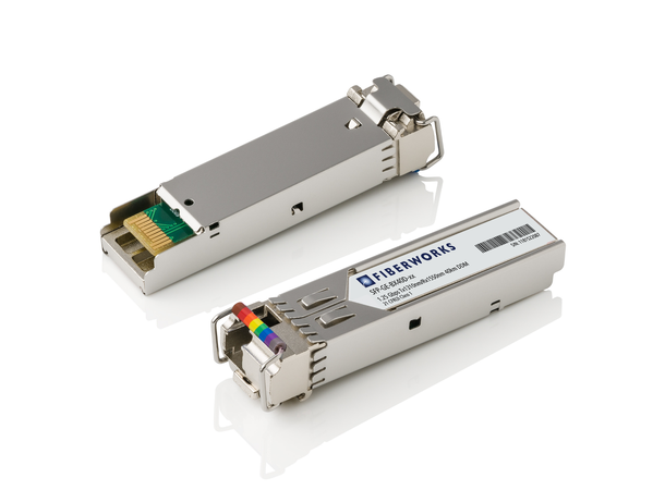 SFP BiDi, 1.25 Gbps GigE, DDM, SM, 40km CWDM Tx/Rx, 19dB, LC 