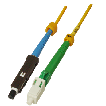 P-SM9-S2Y-MUU-LCA-05 Fiberworks AS  Snor SM SPX MU/UPC-LC/APC  5 m 9/OS2 G.657.A2 &#248;2mm Gul