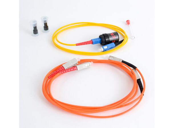 Divot Bare Fiber Tester - SM og MM 9/125µm, 50/125µm & 62.5/125µm, SC/PC 