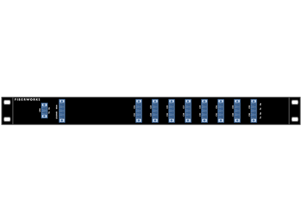 Fiberworks 16+1 ch. DWDM Mux+Demux, Low ITU ch. 21-36, 100 GHz, Upgrade & Mon. 