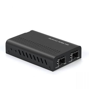 MC-MINI10G-SFP-SFP Fiberworks AS  Mini SFP+/SFP+ 10G media converter Unmanaged, w/CDR, 125 Mbps - 11.7 Gbps
