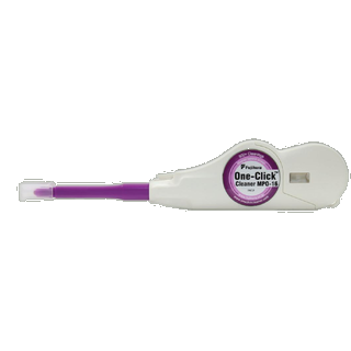 One-Click Cleaner for MPO-16 SM and MM. Cleans plug and socket