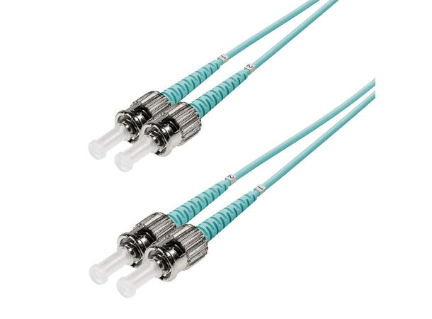 Snor MM DPX ST/PC-ST/PC 3 m 50/OM3 BIF 2x ø2mm Aqua 