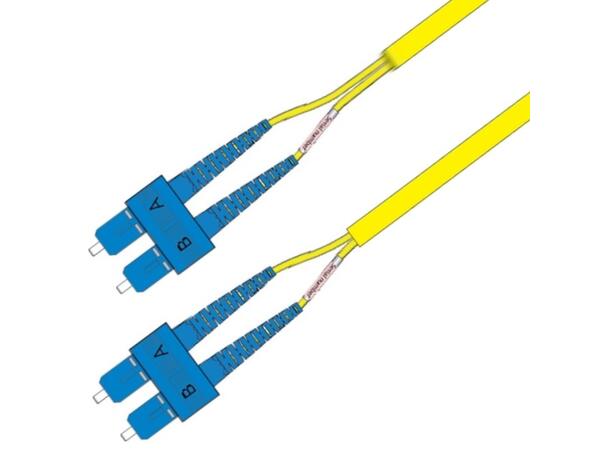 Snor SM DPX Forsterket SC/UPC-SC/UPC x m 9/OS2 G.657.A1 3x5mm Gul 