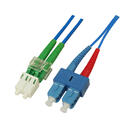 Snor SM DPX LC/APC-SC/UPC 10 m 9/OS2 G.657.A2 2x &#248;2mm Bl&#229;