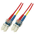 Snor SM DPX LC/UPC-LC/UPC 3 m 9/OS2 G.657.A2 2x ø2mm Rød