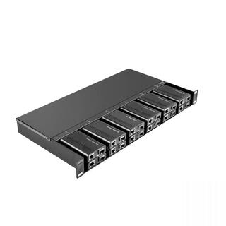 1U Rack for 12x 10G Mini media converter Dual AC power, 100W