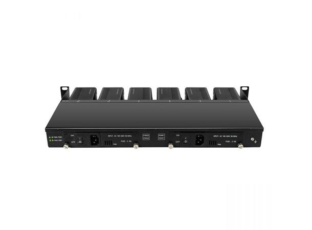 1U Rack for 12x 10G Mini media converter Dual AC power, 100W 