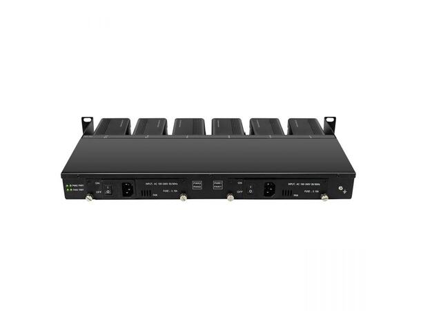 1U Rack for 12x 10G Mini media converter Dual AC power, 100W