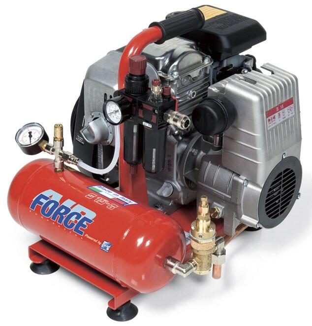 B-KOMP-S1506   FIAC kompressor 5 hk bensinmotor Luftmengde 275 l/min - 10 bar