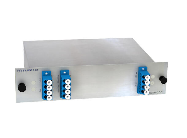 Fiberworks 2 ch. DWDM OADM w/mon.ports C51 & C52, "drop and continue", LC 