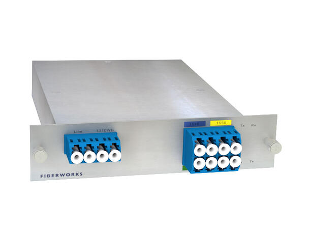 Fiberworks 4+1 ch. CWDM Mux+Demux, LGX3 C51-C57 + 1310nm/CWDM upgrade 