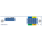 F-CMUX-4+1-5157-LGX3 Fiberworks AS  Fiberworks 4+1 ch. CWDM Mux+Demux, LGX3 C51-C57 + 1310nm/CWDM upgrade