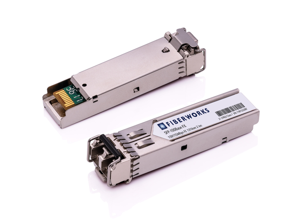 SFP, 100/155Mbps FE, 2km, DDM, I-temp 1300nm, 9dB, MM, Fiberworks 