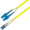 P-SM9-D5Y-LCU-SCU-xx Fiberworks AS  Snor SM DPX Forsterket LC/UPC-SC/UPC x m 9/OS2 G.657.A1 3x5mm Gul