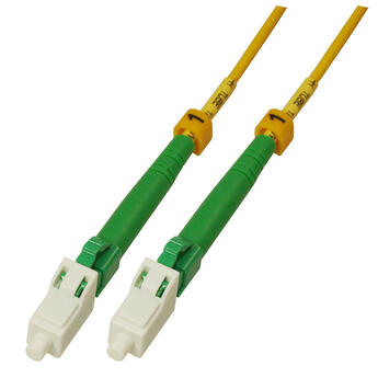 P-SM9-S2Y-LCA-LCA.25 Fiberworks AS  Snor SM SPX LC/APC-LC/APC  0,25 m 9/OS2 G.657.A2 &#248;2mm Gul