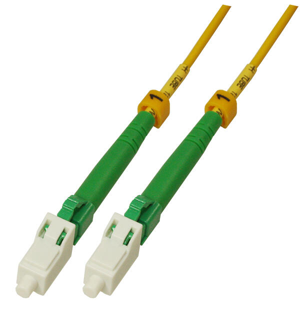 P-SM9-S2Y-LCA-LCA.25 Fiberworks AS  Snor SM SPX LC/APC-LC/APC  0,25 m 9/OS2 G.657.A2 &#248;2mm Gul