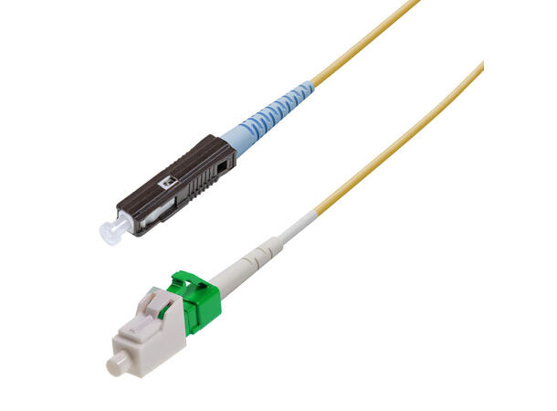 Snor SM SPX MU/UPC-LC/APC  2 m 9/OS2 G.657.A2 ø2mm Gul 