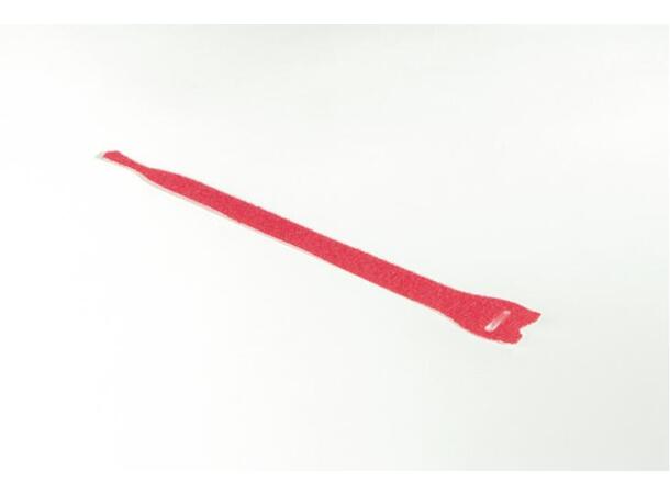 Borrelås buntebånd rød TEXTIE M 12.5mm bredde, 200mm lengde, 10 pakning 